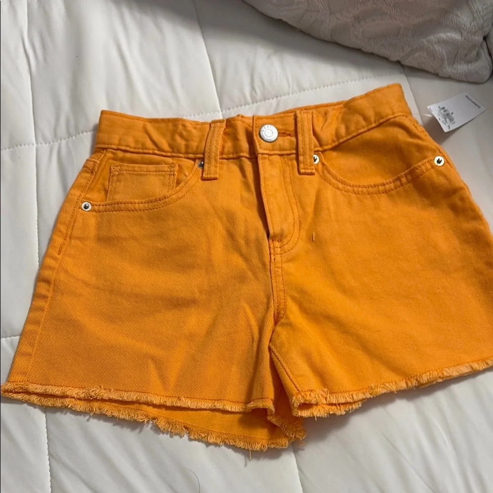 Old Navy Bright Orange Jean Shorts